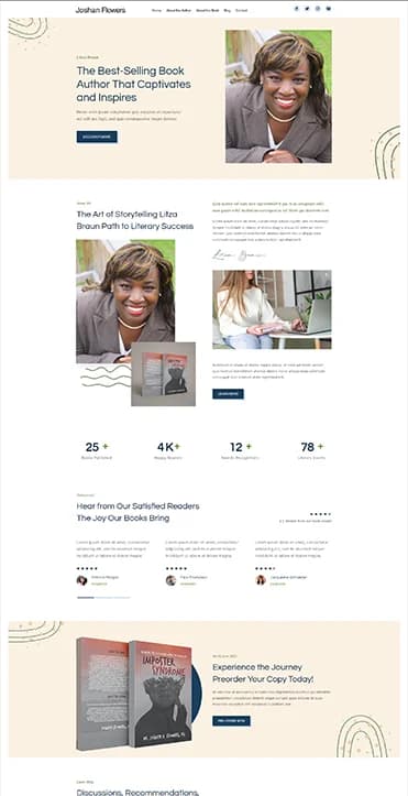 Author Website Design 1