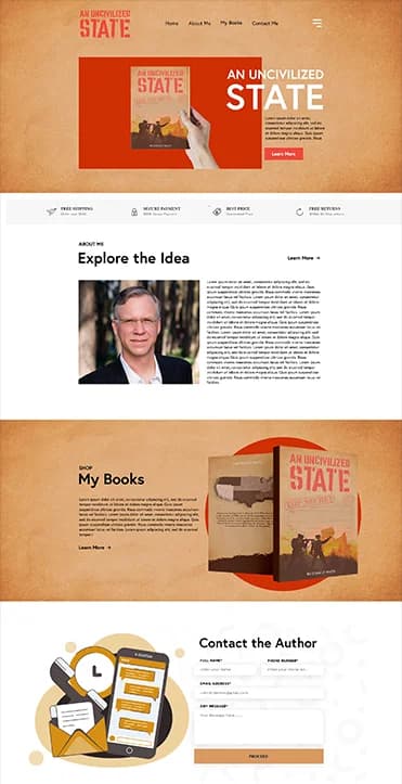 Author Website Design 2