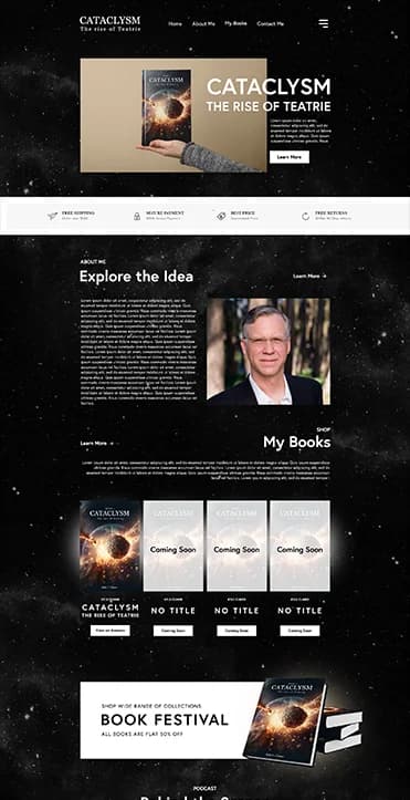 Author Website Design 3
