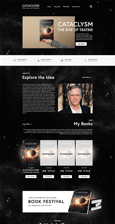 Author Website Design 3