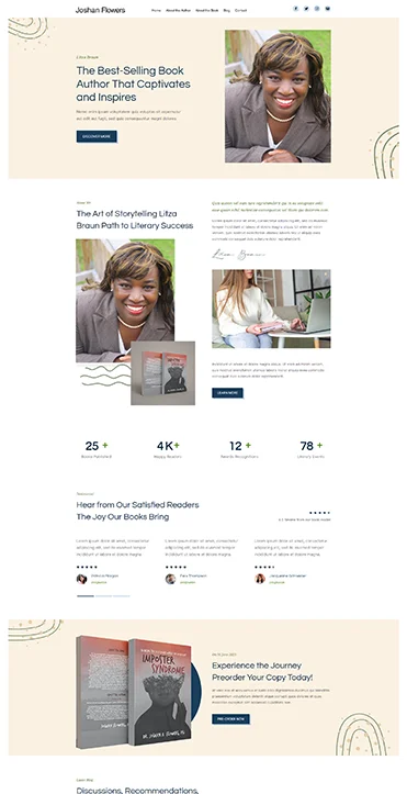 Author Website Design 1
