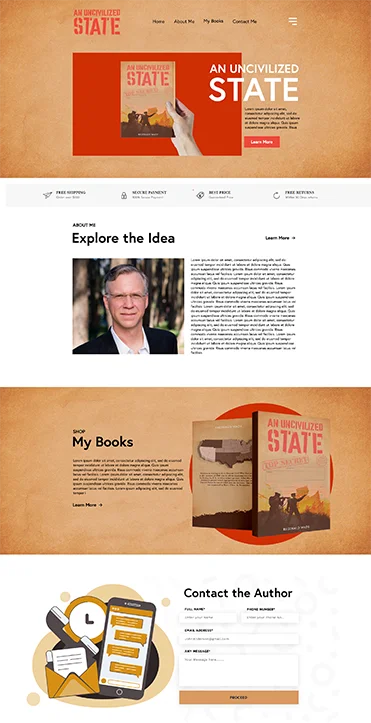 Author Website Design 2
