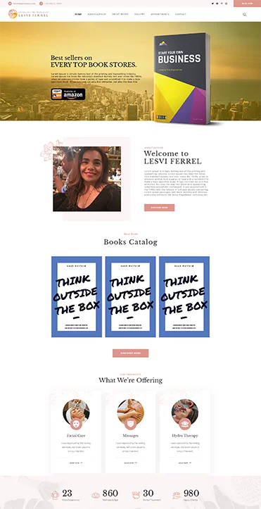 Author Website Design 4